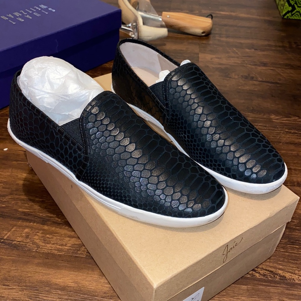Joie black loafer sneakers